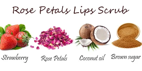DIY Lip Scrub with Rose Petals