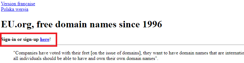 domain .eu.org gratis