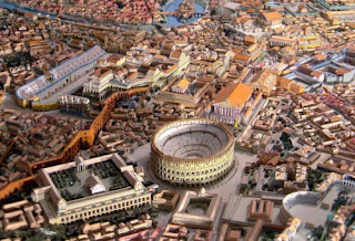 Maquette représentent Rome dans l'antiquité.