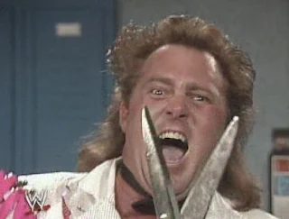 WWF / WWE: Wrestlemania 6 - Brutus Beefcake gets crazy about his upcoming match against Mr. Perfect