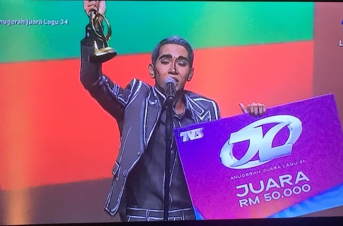 Naim Daniel juara Anugerah Juara Lagu ke 34