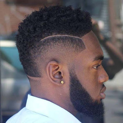Black Men's Taper Fade Haircut