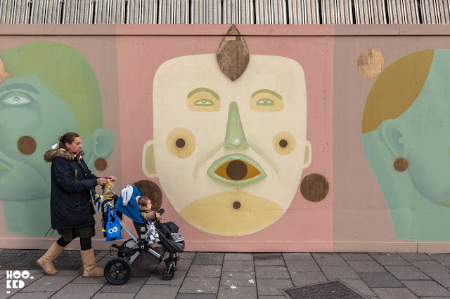 South American street artist Finok on the streets of London