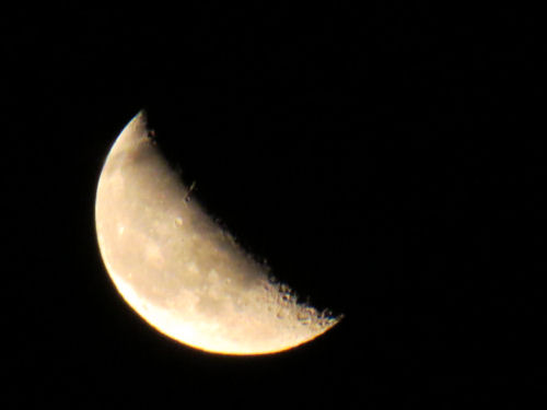 waning crescent moon