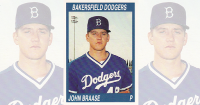 John Braase 1990 Bakersfield Dodgers card