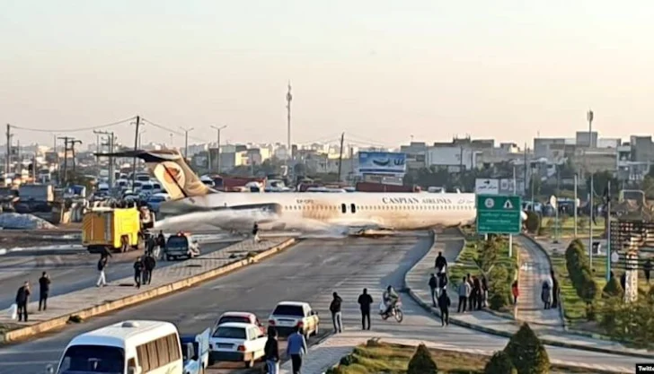 BREAKING: Another plane crashes in city centre in Iran (Video)