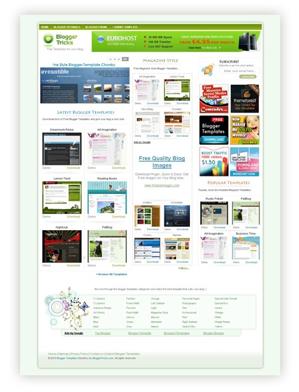 Blogger templates site