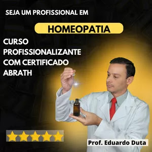 Curso Terapeuta em Homeopatia Integrativa online com Certificado
