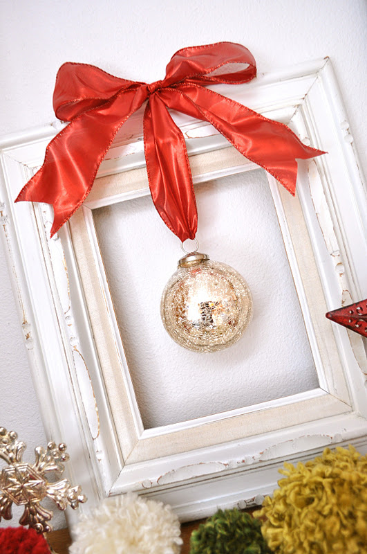 framed christmas  ornament tutorial  Little Birdie Secrets