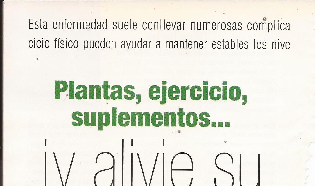 PLANTAS, EJERCICIO, SUPLEMENTOS...¡Y ALIVIE SU DIABETES!