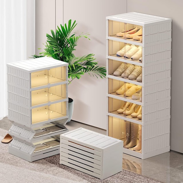 Foldable Stackable Shoe Rack No Installation