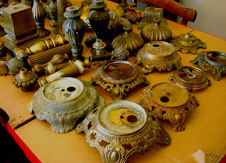 Antique Brass Lamp Finials