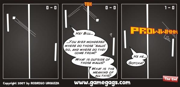 pong video game comic