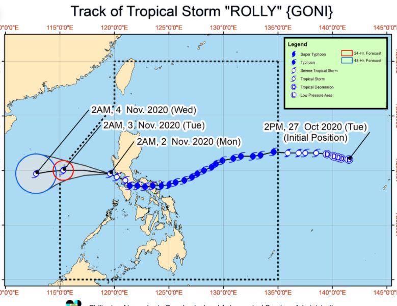 'Bagyong Rolly' PAGASA weather update November 2, 2020