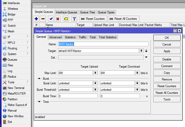 Cara Cepat Konfigurasi Simple Queues Pada Mikrotik Jawara