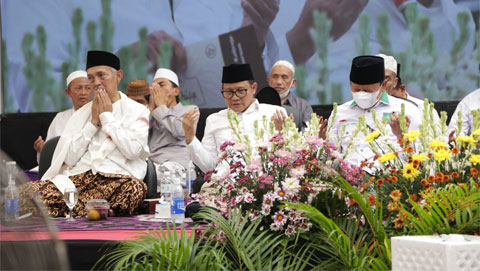 Gus Muhaimin saat silaturahim dengan Kiai Khas, Masyayikh dan Habaib