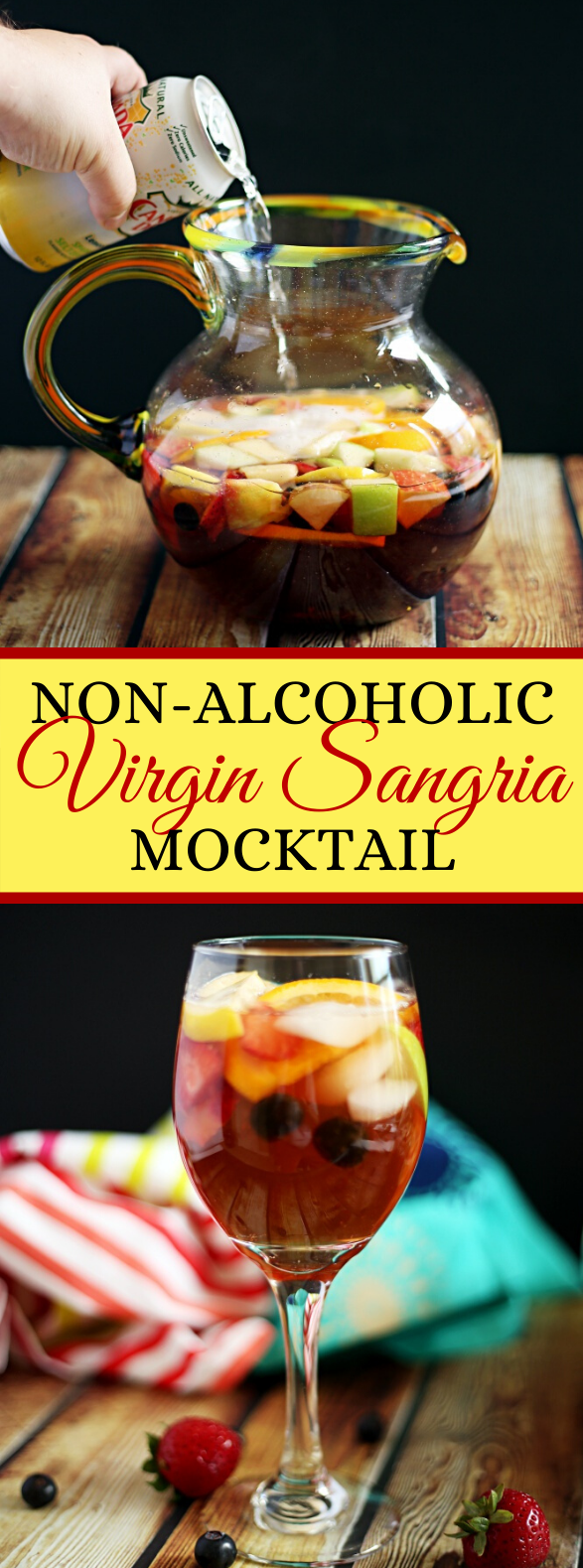 HOW TO MAKE A NON-ALCOHOLIC VIRGIN SANGRIA MOCKTAIL #drinks #favoritedrink #mocktails #nonalcoholic #partydrink