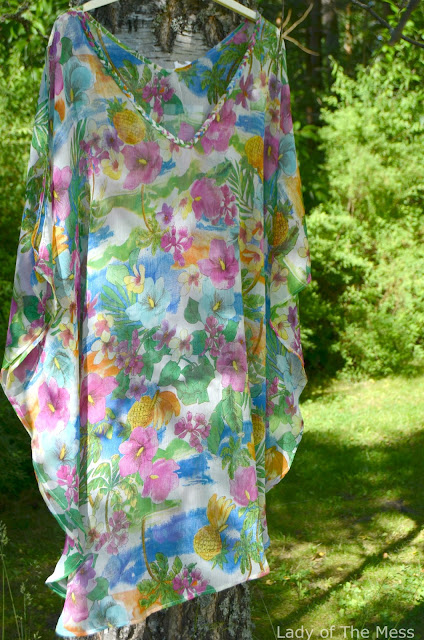 sloggi pink tropics kaftaani, kaftan