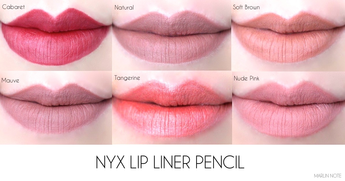 Nyx Mauve Lip Liner Swatch