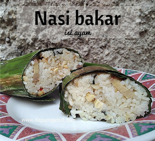 nasi bakar isi ayam