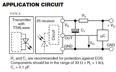 IR receiver wiring - TSOP382