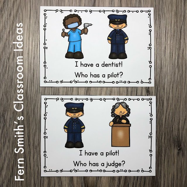 Click Here to Download this Community Helpers I Have, Who Has? Card Game Resource Bundle for Your Class Today!