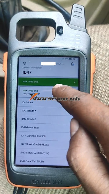 Generate Super Chip ID47 using Xhorse VVDI Key Tool Max 03