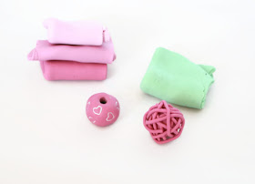 Preparing my clay colours for extruding