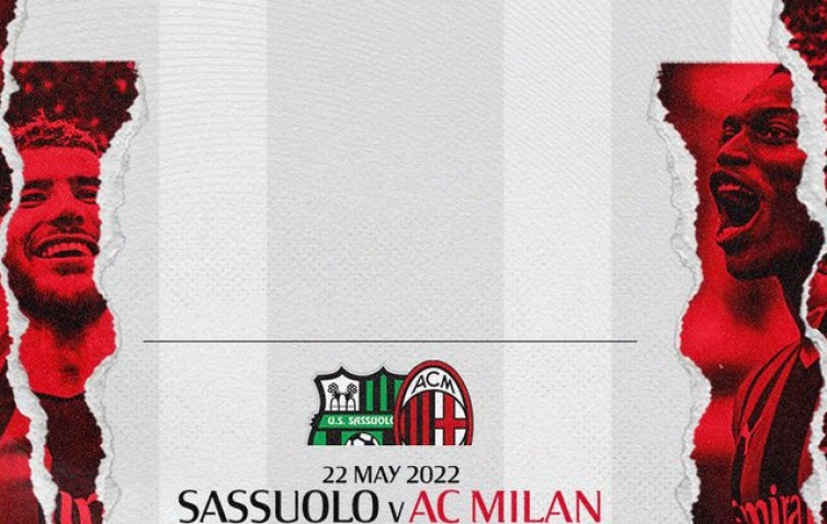 AC Milan will visit Sassuolo headquarters in the final match of Serie A 2021-2022, at Mapei Stadium, Sunday (22/5). The Rossoneri need just one point to seal the Serie A title.
