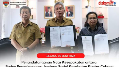 Tunjang Program JKN, Bupati FDW Teken MoU dengan BPJS