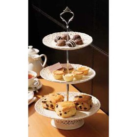 is a tiered cake stand.