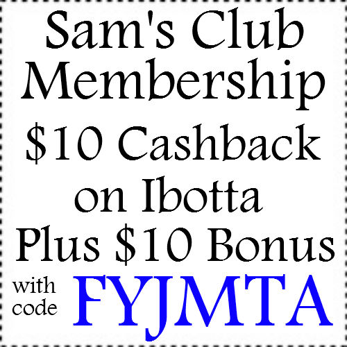  $10 Sam's Club Membership Cashback through ebates Jan, Feb, March, April, May, June, July, Aug, Sep, Oct, Nov, Dec