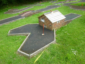 Crazy Golf course at the Thorne Park Golf Centre in Salcombe Regis, near Sidmouth, Devon