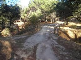 Sendero y puente en Valdelatas