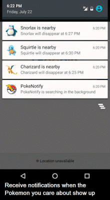  its a very simple app for Android that lets you select the Pokemon that you want to be no PokeNotify APK v3.0 App For Android