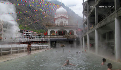 hot water spring, kullu, manikarana gurudwara