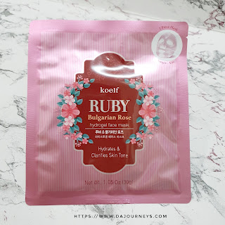 Review Koelf Petitfee Ruby Bulgarian Rose HydroGel Face Mask