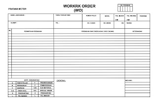  namun dengan rincian yang lebih detil ihwal Parts Cetak Buku Work Order