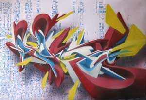 graffiti alphabet,3d graffiti