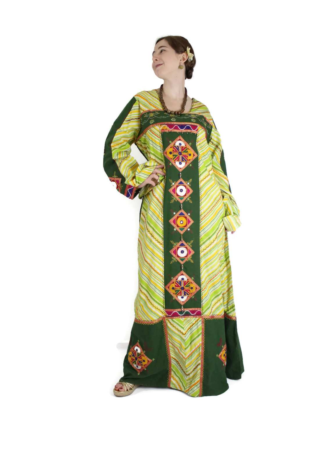 1960s bohemian druid caftan kaftan