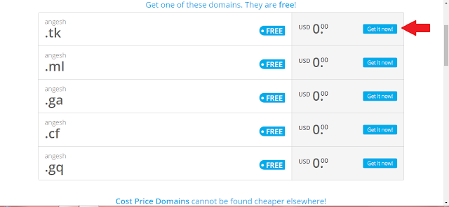 how to buy free domain