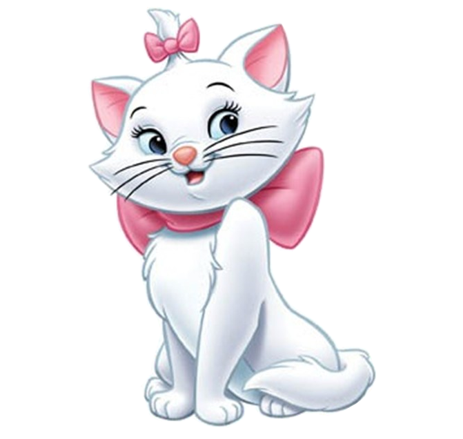  kartun  kucing  marie cantik bertabur pink love kumpulan 