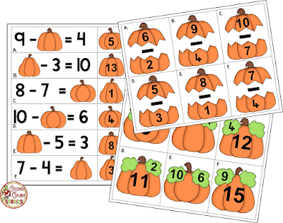 https://www.teacherspayteachers.com/Product/Pumpkin-Math-Addition-and-Subtraction-955717