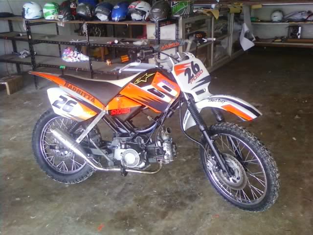 modifikasi motor cross keren