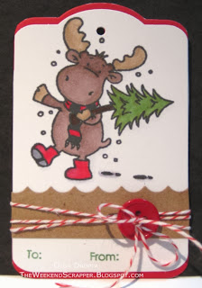 Handmade Christmas Gift Tag Tree Carrying Riley