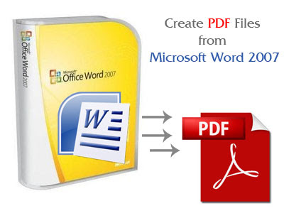 Make PDF files using Microsoft Word