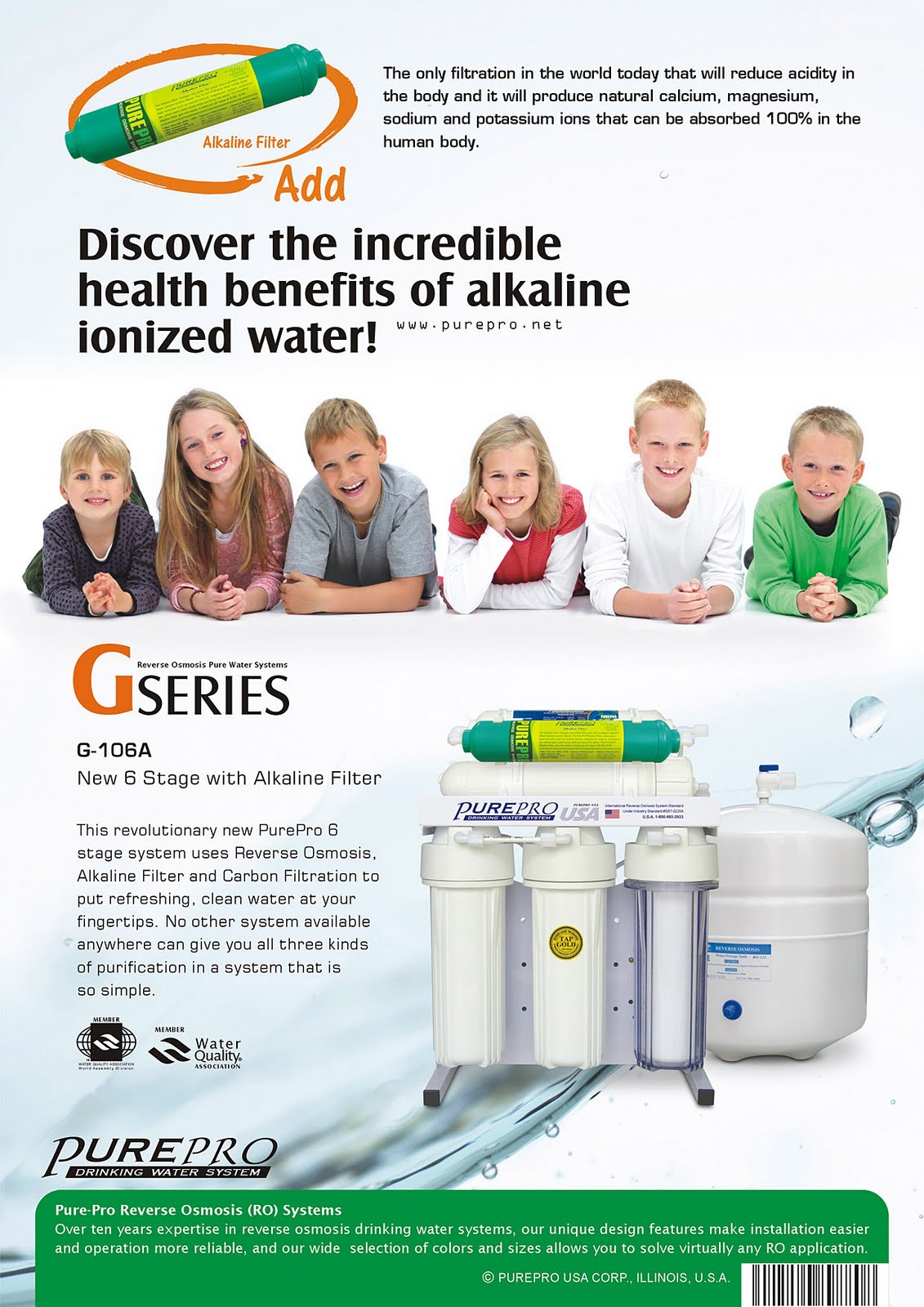 PurePro® G-106A  Reverse Osmosis Water Filtration System