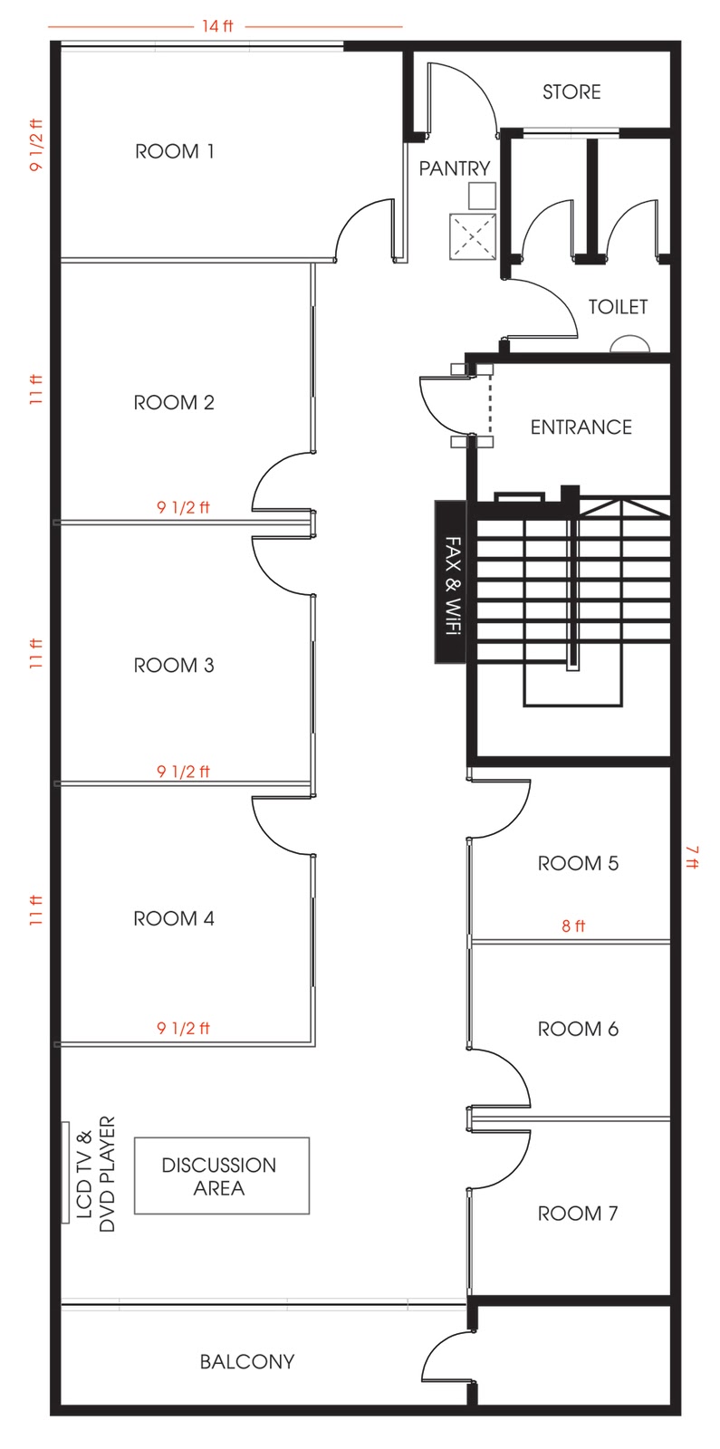 Simple Business Office Floor Plan