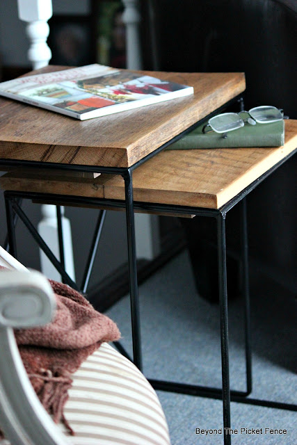 upcycle modern nesting tables with reclaimed barn wood