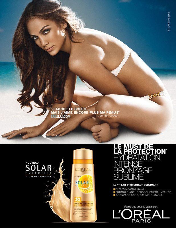 JLO FOR L'OREAL'S SOLAR EXPERTISE SUBLIME SUN